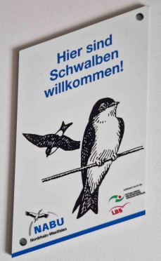 NABU-Plakette „Schwalbenfreundliches Haus“